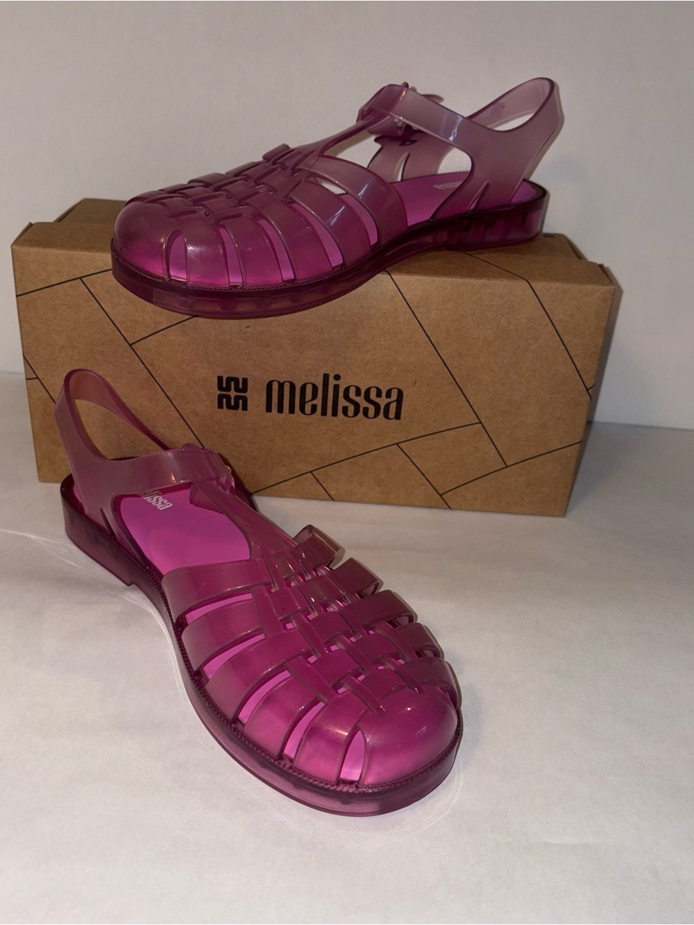 Melissa Womens’ Pink Jelly Flats New in Box